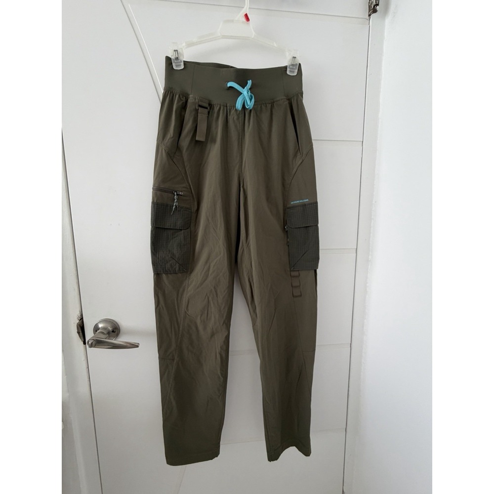 Lululemon Cargo High-Rise Hiking Pants Women Size 4 Green Jasper Blue Jogger